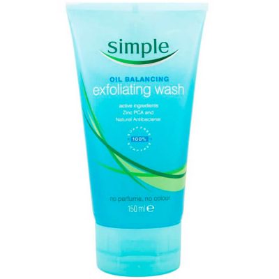 Simple Clear Skin Oil Balancing Exfoliating Wash