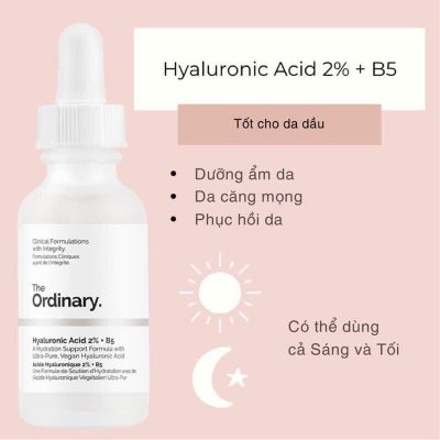Cách sử dụng The Ordinary Hyaluronic Acid 2 + B5 30ml