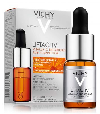 Review vitamin C Vichy Liftactiv về bao bì