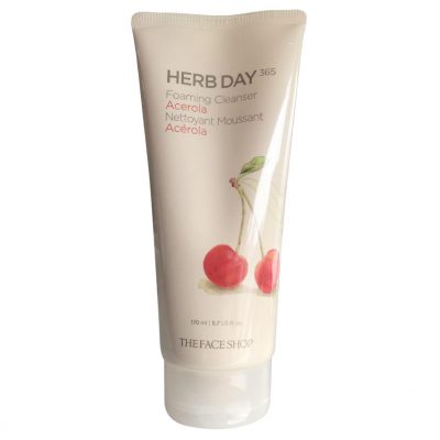 Sữa rửa mặt The Face Shop Herb Day 365 Cleansing Foam Acerola