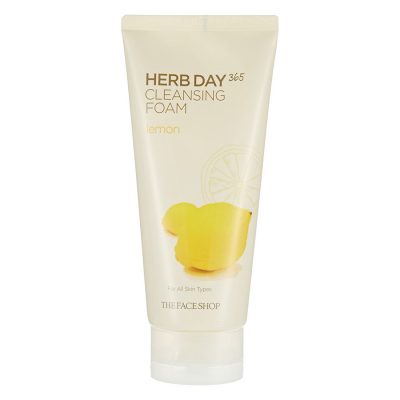 Sữa rửa mặt The Face Shop Herb Day 365 Cleansing Foam Lemon