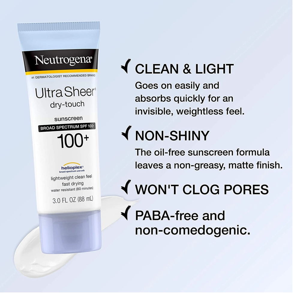 Kem chống nắng phổ rộng Neutrogena Ultra Sheer Dry Touch SPF 100