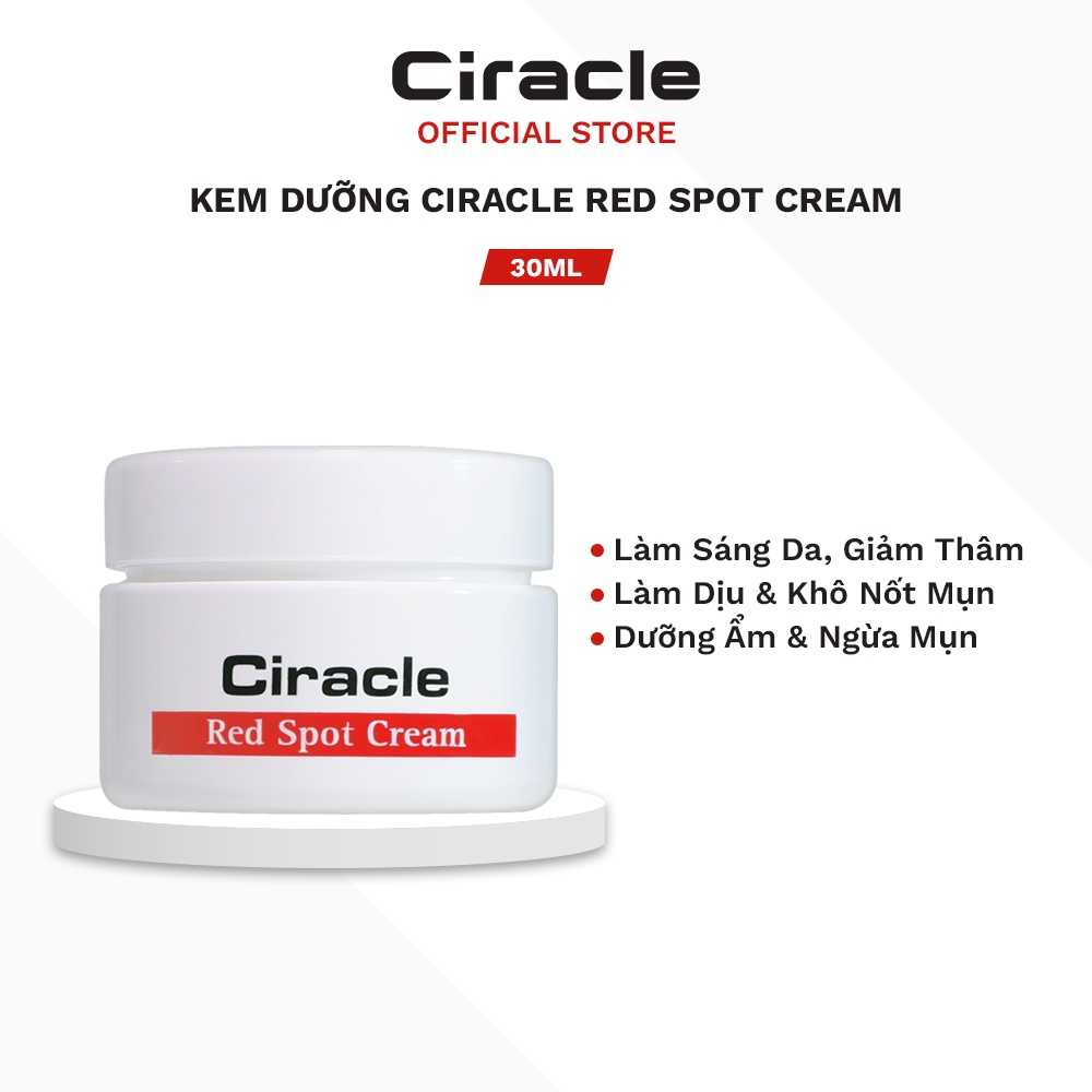 Kem đặc trị mụn sưng đỏ, mụn mủ Ciracle Red Spot Cream 30ml