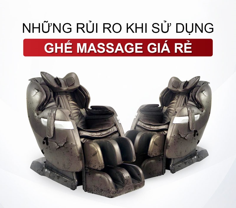 Rủi ro khi dùng ghế massage giá rẻ
