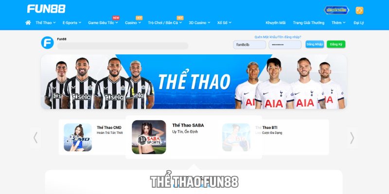 Thể thao fun88 sở hữu nhiều kèo cược đa dạng và hấp dẫn